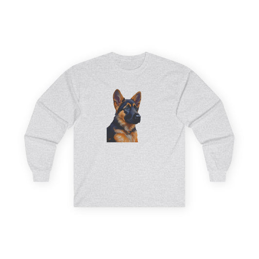 German Shepherd Puppy Classic Cotton Long Sleeve Tee