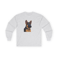 German Shepherd Puppy Classic Cotton Long Sleeve Tee