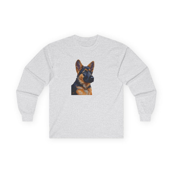 German Shepherd Puppy Classic Cotton Long Sleeve Tee
