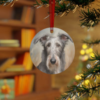 Scottish Deerhound Metal Ornaments