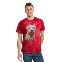 Soft Coated Wheaten Terrier - Unisex Tie-Dye Tee, Crystal