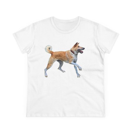 Korean Jindo Women's Midweight Cotton Tee