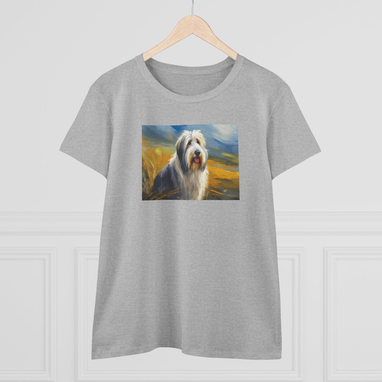 Old English Sheepdog Women's Midweight Cotton Tee