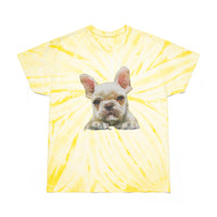 French Bulldog '2' Unisex Tie-Dye Tee, Cyclone
