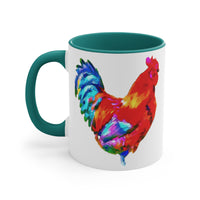 Rooster 'Craw' Accent Coffee Mug, 11oz