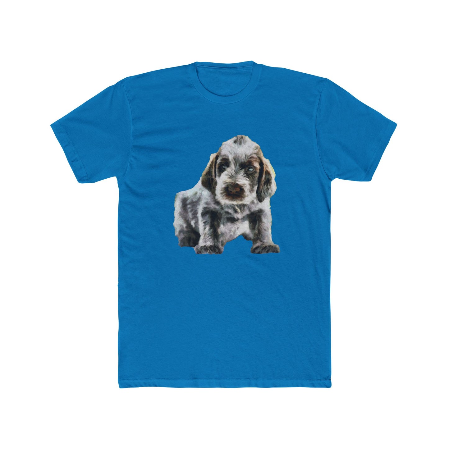 Spinone Italiano - Men's Fitted Cotton Crew Tee