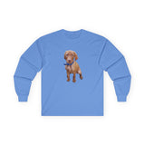 Vizsla 'Augie' Unisex Cotton Long Sleeve Tee