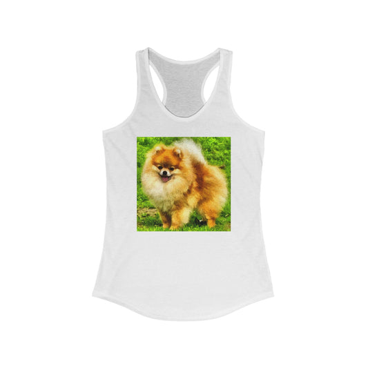 Pomeranian 'Pom Pom' Women's  Racerback Tank