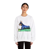 Doberman Pinscher Unisex 50/50 Crewneck Sweatshirt