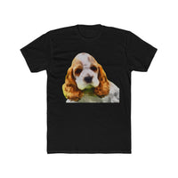 Cocker Spaniel 'Hogan' Men's Fitted Cotton Crew Tee