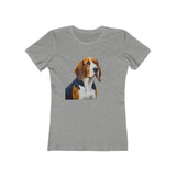 American English Coonhound Women's Slim Fitted Tee: A Tribute to the Devout Raccoon Hunter