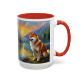 Shiba Inu - Ceramic Accent Coffee Mug - 2 Sizes