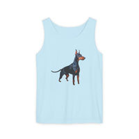 Doberman Pinscher Lover's  Unisex Relaxed Fit Garment-Dyed Tank Top - Summer Style