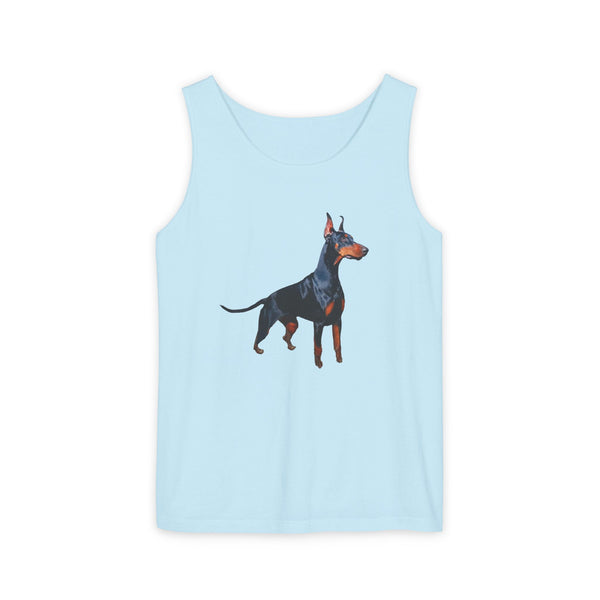 Doberman Pinscher Lover's  Unisex Relaxed Fit Garment-Dyed Tank Top - Summer Style