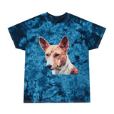 Basenji Unisex Cotton Tie-Dye Tee, Crystal