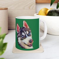 Siberian Husky 'Iditarod'   -  Ceramic Mug 11oz