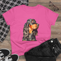 Gordon Setter 'Angus' Women's Midweight Cotton Tee