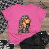 Gordon Setter 'Angus' Women's Midweight Cotton Tee