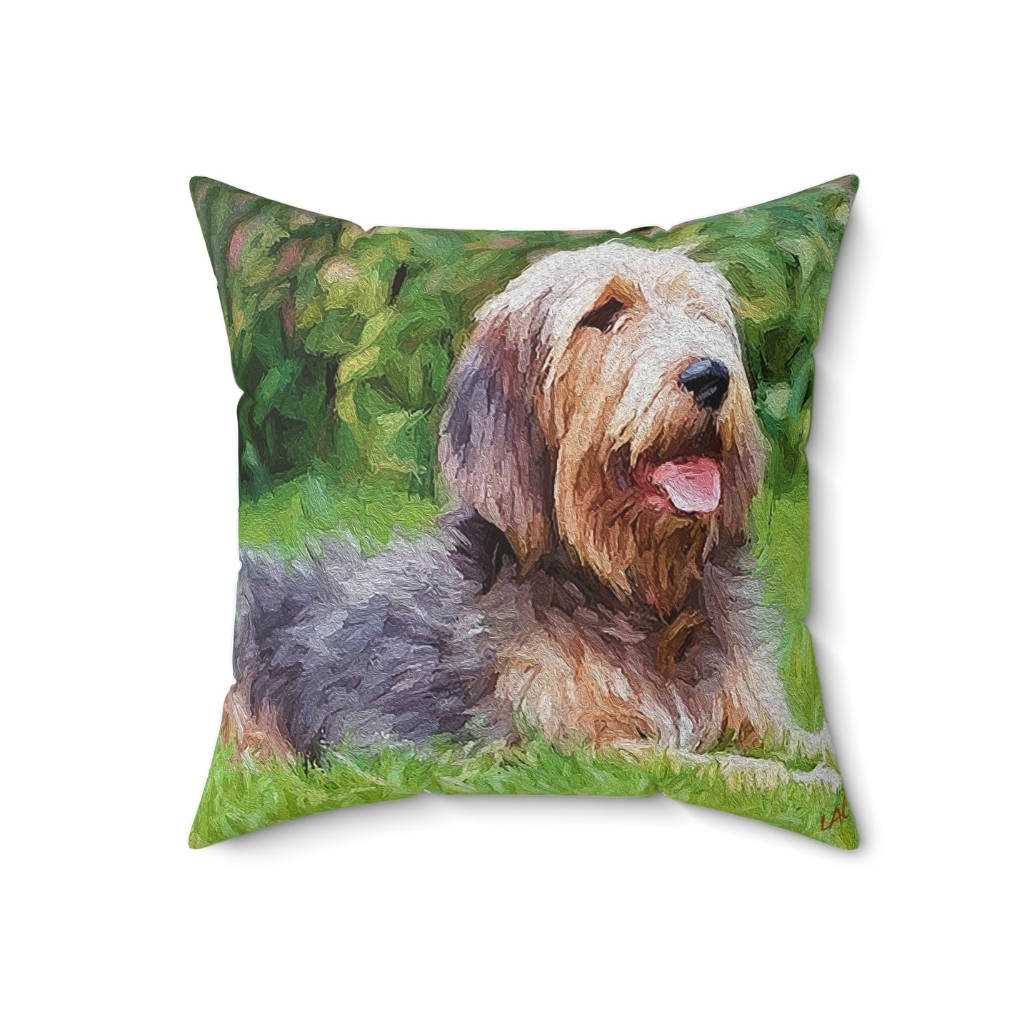 Otterhound Spun Polyester Throw Pillow