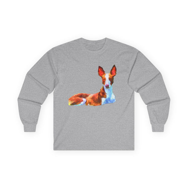 Ibizan Hound Unisex Cotton Long Sleeve Tee