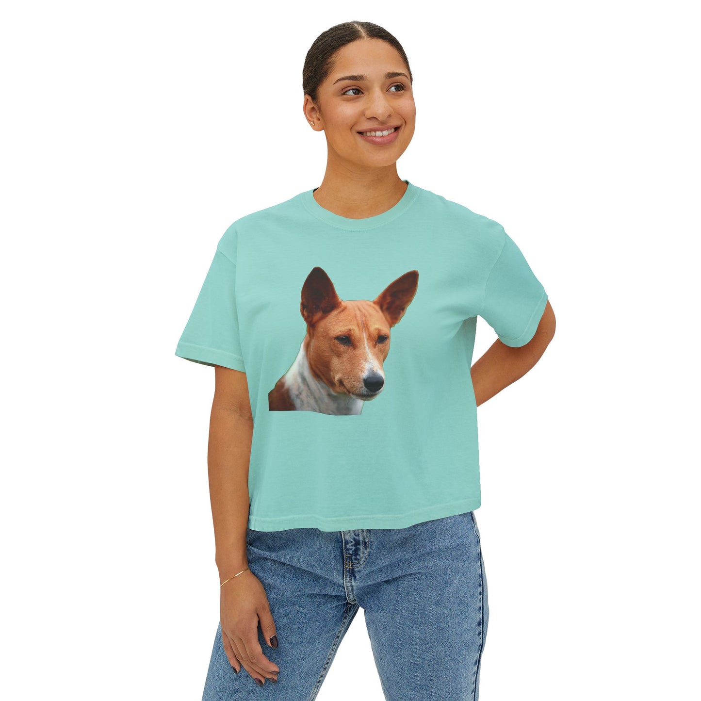 Basenji Women's Oversized Boxy Tee