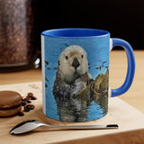 Sea Otter 'Ollie' Accent Coffee Mug, 11oz