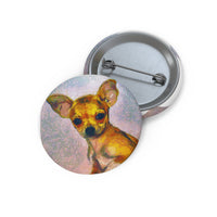 Chihuahua 'Belle' Metal Pinback Button