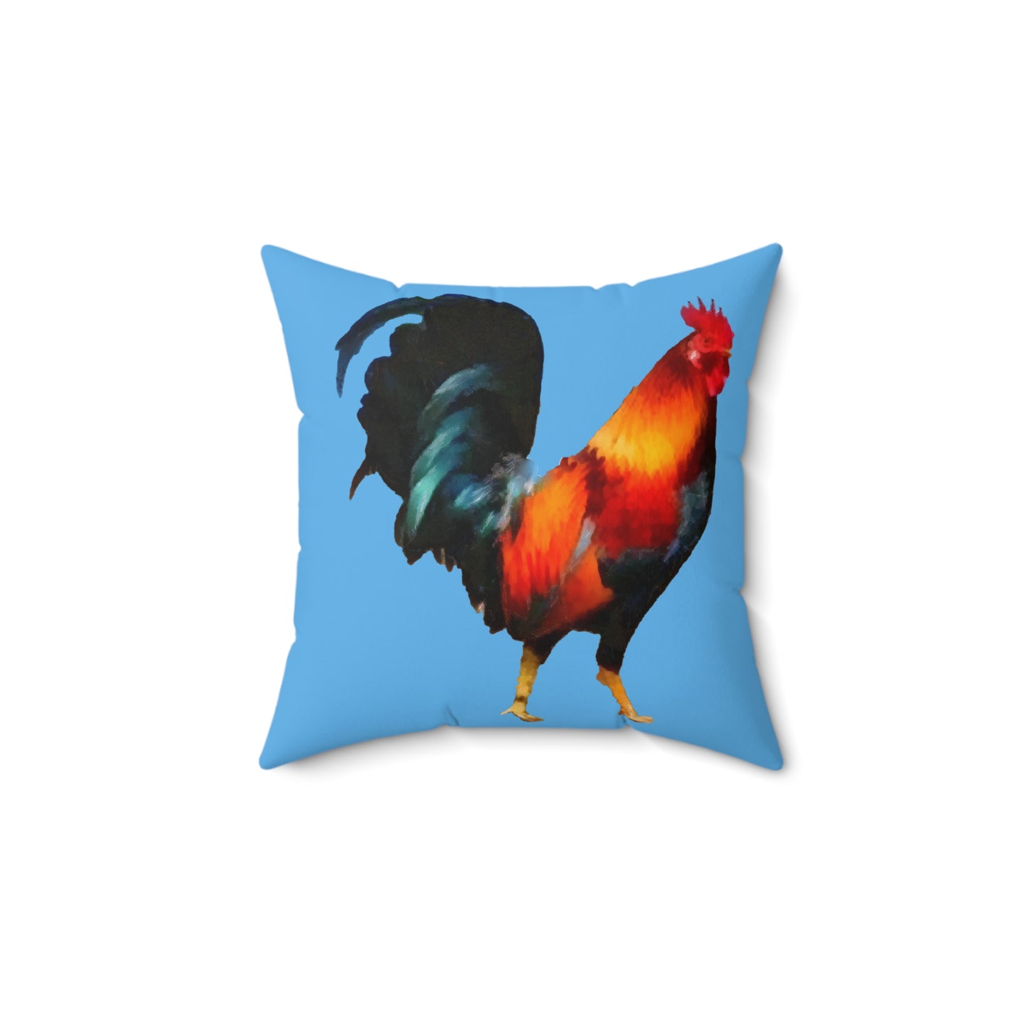 Rooster 'Silas' Spun Polyester Throw Pillow