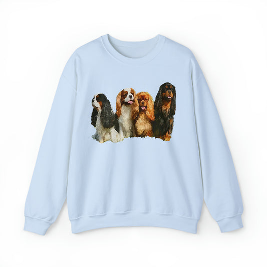 King Charles Spaniels 'Cavalier Club' Unisex Crewneck Sweatshirt