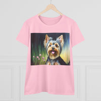 Yorkie #3 Women's Midweight Cotton Tee