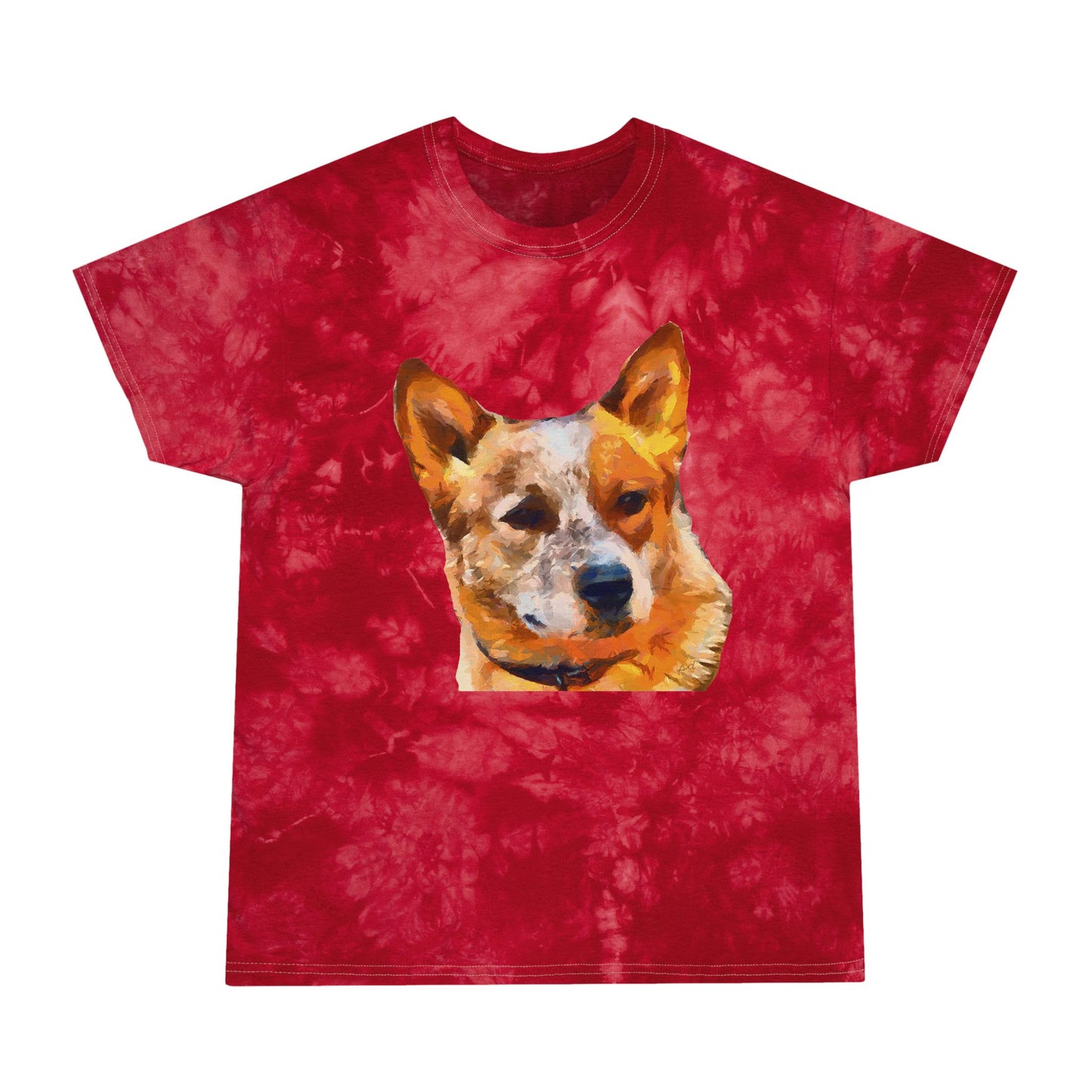 Red Heeler - Australian Cattle Dog Tie-Dye Tee
