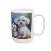 Maltese Puppies Ceramic Mug 11oz