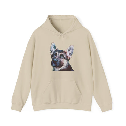 German Shepherd 'Sly' Unisex 50/50 Hoodie