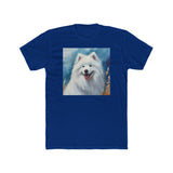 Samoyed Men's Fitted Cotton Crew Tee