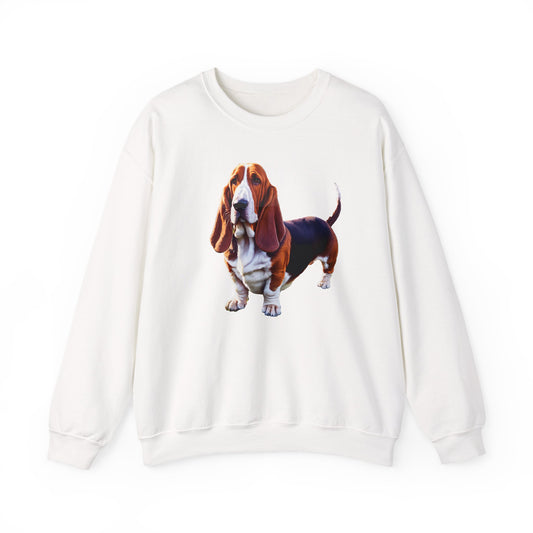 Basset Hound Unisex 50/50 Crewneck Sweatshirt