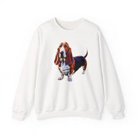 Basset Hound Unisex 50/50 Crewneck Sweatshirt