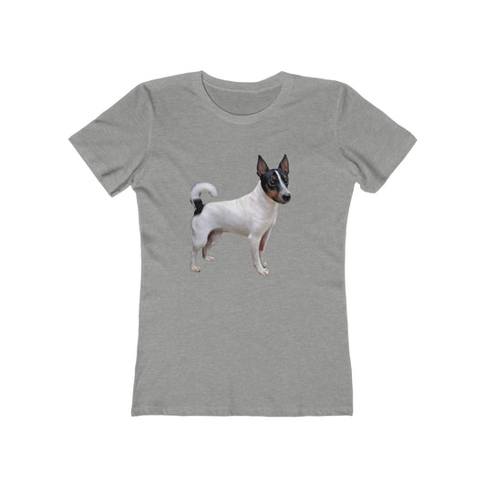 Japanese Terrier - Cute Women's Slim Fit Ringspun Cotton Tee