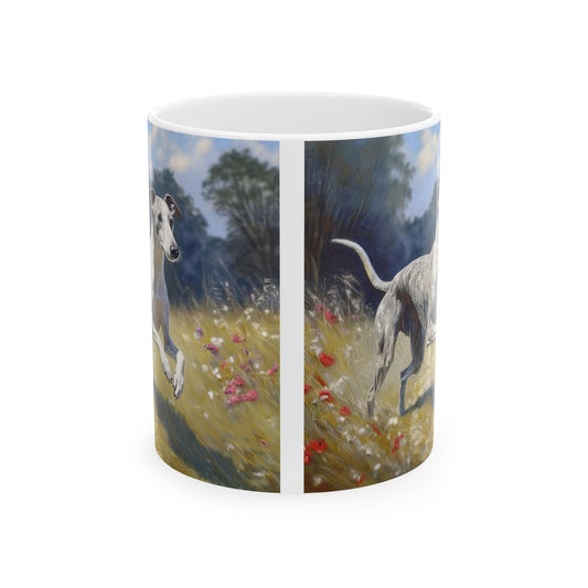 Whippet  --  Ceramic Mug, (11oz, 15oz)