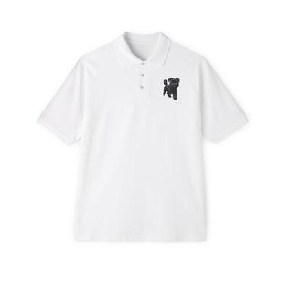 Affenspinscher Men's Piqué Polo Shirt: Whimsical Fashion for the Playful Spirit