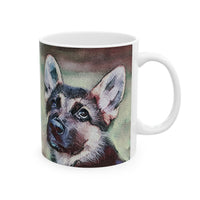 German Shepherd 'Sly' Ceramic Mug 11oz