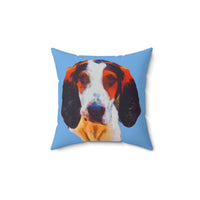Treeing Walker Coonhound Spun Polyester Throw Pillow