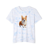 Welsh Corgi Puppy - Unisex Fashion Tie-Dyed T-Shirt