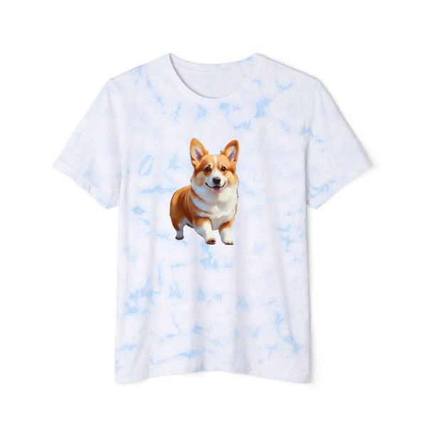 Welsh Corgi Puppy - Unisex Fashion Tie-Dyed T-Shirt