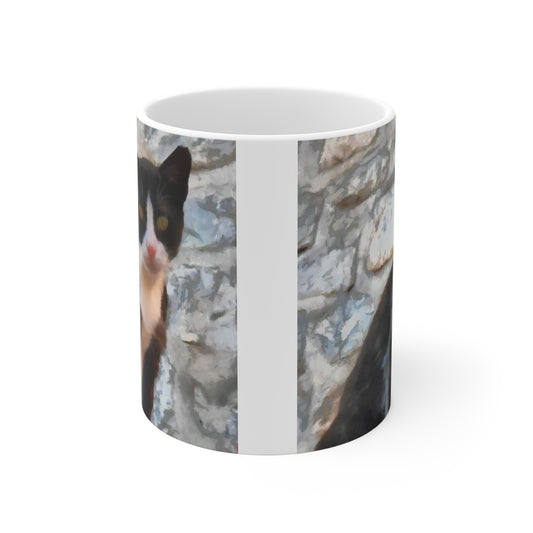 Cat from Hydra - Ceramic Mug 11oz
