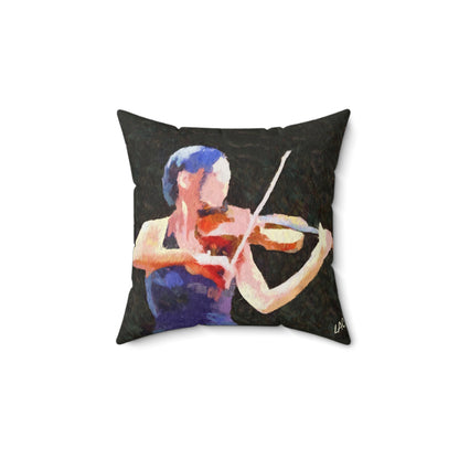Violin 'The Bowist' Spun Polyester Throw Pillow