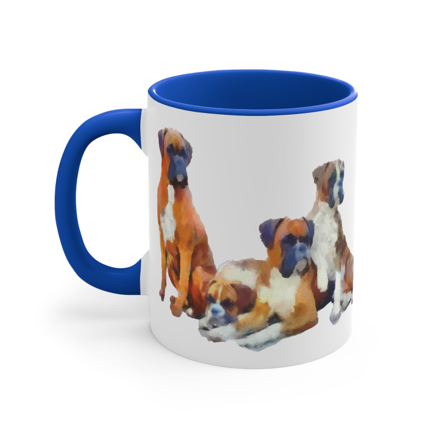 Boxer Quartet Cheerful Ceramic Coffee Mug - 11oz