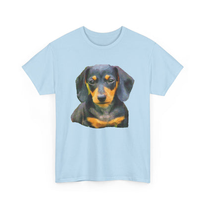 Dachshund Doxie Delight Unisex Heavy Cotton Tee