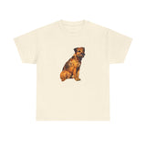 Border Terrier 'Andrew' Unisex Heavy Cotton Tee