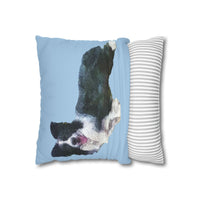 Border Collie '#1' - Spun Polyester Throw Pillow