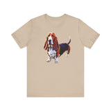 Basset Hound Unisex Jersey Short Sleeve Tee